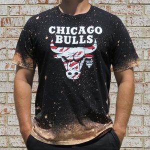 Chicago Bulls Adidas Custom Bleach Tee sz XL